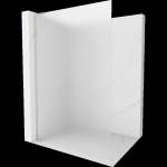 Mexen Kioto L стена за душ Walk-in 80 x 200 cm, матирана, четкан никел - 800-080-103-97-30 (800-080-103-97-30)