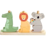 Mattel Дървена игра за подреждане Fisher Price - Животни (1675913)