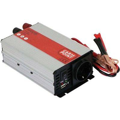 Carpoint Měnič napětí 12V DC na 230V 50Hz 600W AC - s připojením na autobaterii - osobní odběr Praha Brno zdarma