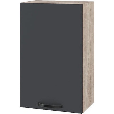 ИРИМ Горен кухненски шкаф Сити АРФ-Карбон мат-11-6 45 см