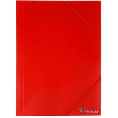 VICTORIA Гумена папка, 15 мм, pp, a4, victoria office, червена ox5053xa (ox5053xa)