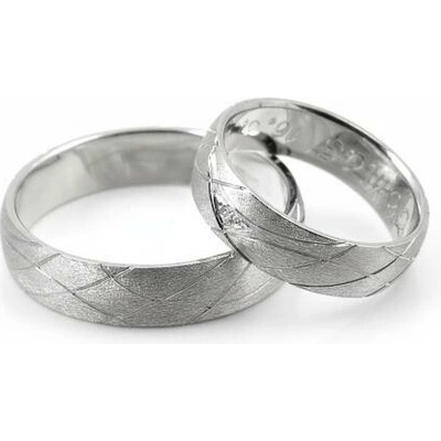 Šperky NM Snubní prsteny tažený mat 037