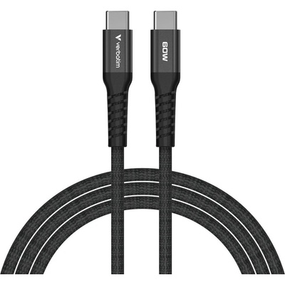 Verbatim Кабел Verbatim Sync & Charge Magnetic, от USB-C(м) към USB-C(м), 1.2m, 60W, черен (VERBATIM-31859)