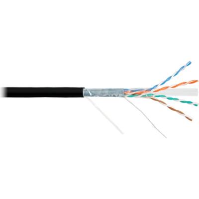 NIKOMAX Въздушен кабел F/UTP CAT5e BC, 24AWG, PE, външен, 305m, черен NMC 4200B-BK (NMC 4200B-BK)