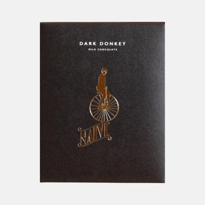 Naive Raw Donkey 75% oslí darkmilk bez cukru 50 g