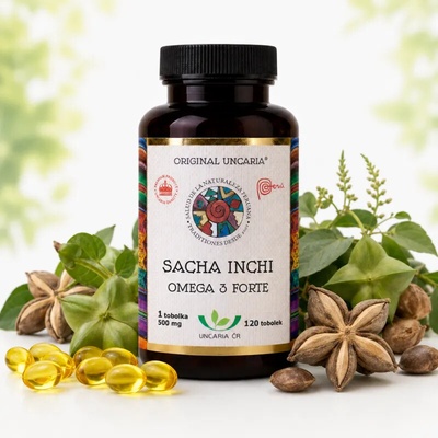 Uncaria ČR Sacha Inchi Omega 3 Forte 120 tobolek