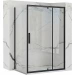 Rea Правоъгълна душ кабина с въртяща се врата Rea Rapid Swing 120x80 черна (5902557342464+5902557342549)