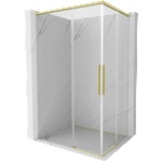 Mexen Rox Душ кабина Duo с плъзгащи се врати 120 x 85 см, прозрачна, златисто (8C2D-120-085-55-00)