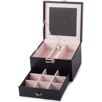 Verk 01455 šperkovnice se zrcadlem černá