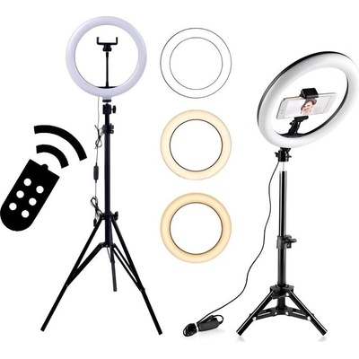 MG Selfie Ring Fill kruhové LED svetlo 10'', statív 1,8 m, čierne MG221584