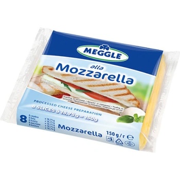 Image 1 of Meggle Топено сирене Моцарела слайс Meggle 150гр