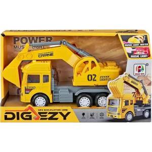 Man Yuk Toys Багер със светлинни и звукови ефекти (bj555a)