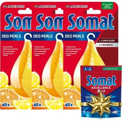 Somat Deo Duo-Perls Lemon Vôňa do umývačky 3 x 17 g