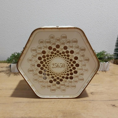 Střední škrtací pokladnička na peníze (Hexagon 2)
