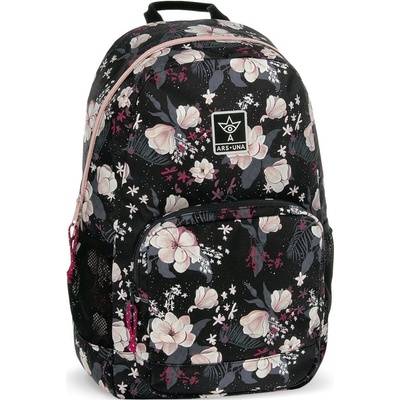 Ars una batoh Flowery černé