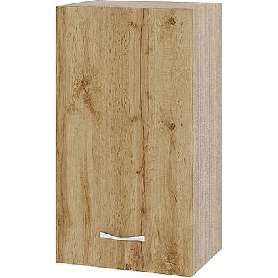 ИРИМ Горен шкаф с врата и рафт Сити МДД-2 мока / дъб дакота 40 см