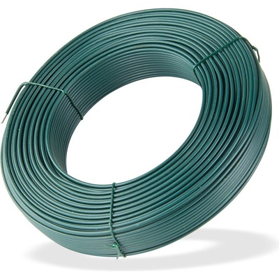 DEMA Viazací napínací drôt poplastovaný 3,1 mm, dĺžka 110 m, zelený