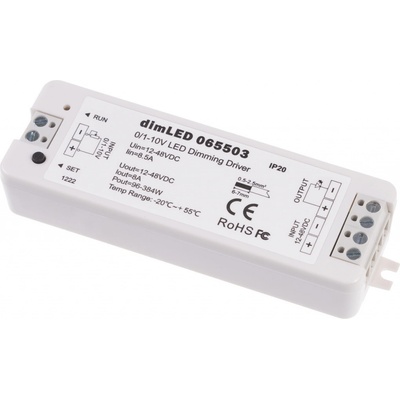 T-LED, dimLED stmívač 0/1-10V 8A