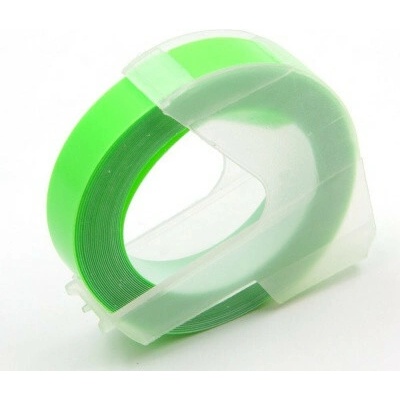 Alternatívna páska Dymo Omega A0898290, 9 mm x 3 m, biela tlač/fluorescenčný zelený podklad