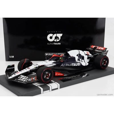 Minichamps Alpha tauri F1 At04 Team Alpha Tauri N 21 Season 2023 Nyck De Vries Modrá Bílá 1:18