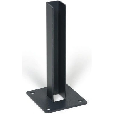 Stĺpik pre plotové panely s pätkou, 1277 mm, priebežný