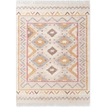 Elle Decoration Кремав ръчно изработен ютен килим 80x150 cm Roya Imani - Elle Decoration (106261-80x150)