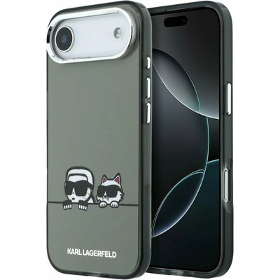KARL LAGERFELD IML K&CH Heads Logo MagSafe Задна Обвивка за iPhone Air Black Karl Lagerfeld | Cheren | МЪЖЕ | UNI