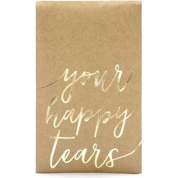 PartyDeco Vreckovky na slzy šťastia Your happy tears 7,5x12cm
