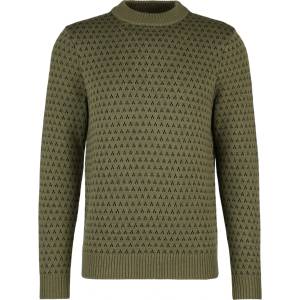 Stoic Мъжки вълнен пуловер Stoic Heavy MerinoKnit MMXX. Norrbotten Sweater Merino jumper - Olive Green / Black - размер XL (005-6517-0214)