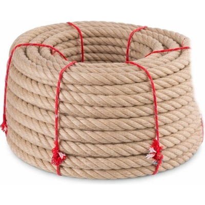 Jutové lano Premium, prírodné, Ø 26 mm x 50 m