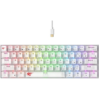 Havit Gamenote KB903L průhledná bílá