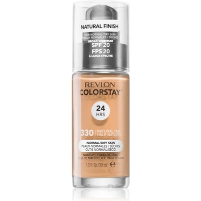 Revlon Cosmetics ColorStay SPF 20 дълготраен фон дьо тен за нормална към суха кожа цвят 330 Natural Tan 30ml