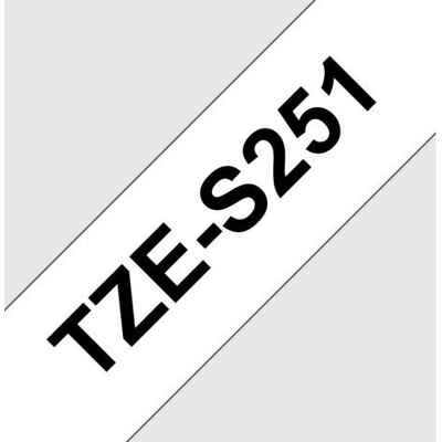 Samolepiaca páska Brother TZe-S251 24 mm biela/čierna