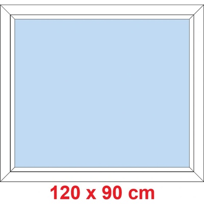 Soft Plastové okno 1200 x 900 mm FIX neotevíravé Bílá