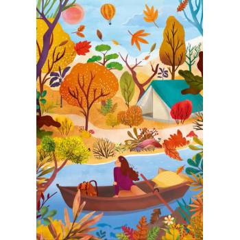 Image 1 of Pieces & Peace - Puzzle Autumn colors - 1 000 piese