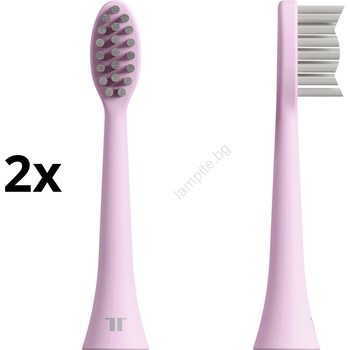 TESLA - К-кт 2x Резервна глава за звукова четка за зъби TS200 розов (TE0155)