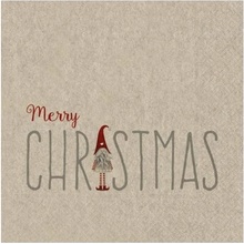 Susycard Vianočné servítky Vianočný škriatok 20 ks 33x33cm