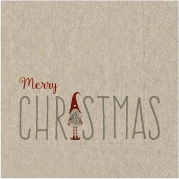 Susycard Vianočné servítky Vianočný škriatok 20 ks 33x33cm