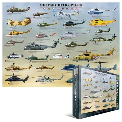 EUROGRAPHICS - Puzzle Military helicopters 2 - 1 000 piese