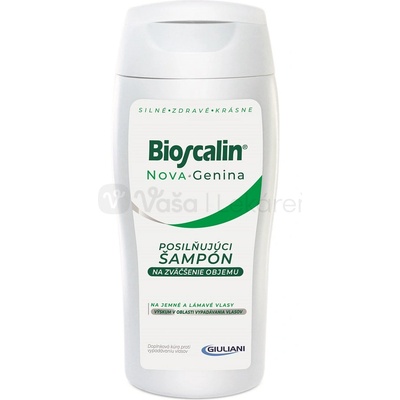 Bioscalin Nova Genina Posilňujúci šampón pre vlasy so sklonom k vypadávaniu 200 ml šampón