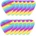 Fender 351 Shape Premium 12 Rainbow Перце за китара (1980351101)
