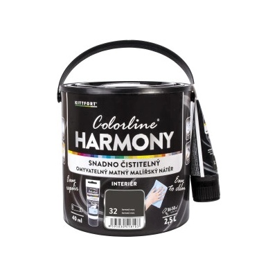 KITTFORT Colorline HARMONY 2,5 l temná noc matná