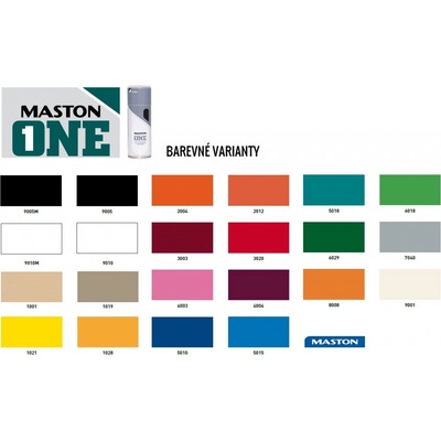 Maston One Spraypaint 400 ml yellow hedvábný mat