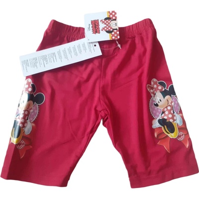 Pohodlné dívčí kraťasy z legínového materiálu s motivem Minnie Mouse Tmavě růžová