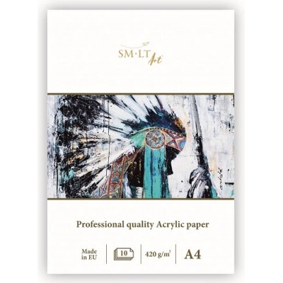 SM.LT Professional quality Acrylic paper 420g/m2 10 hárkov rôzne rozmery Veľkosť: A4