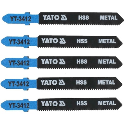YATO List pilový do přímočaré pily 75 mm na kov TPI21 5 ks-YT-3412
