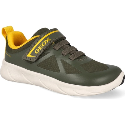 Geox J Foot-run WR DK green/yellow zelené