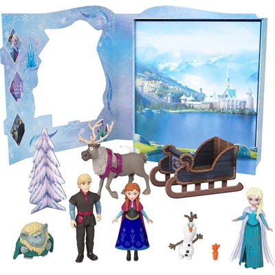 Mattel FROZEN POHÁDKOVÝ PŘÍBĚH MALÉ PANENKY ANNA A ELSA S KAMARÁDY