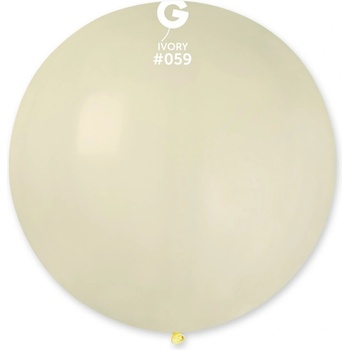 Image 1 of Gemar Кръгъл пастелен балон 80 см слонова кост