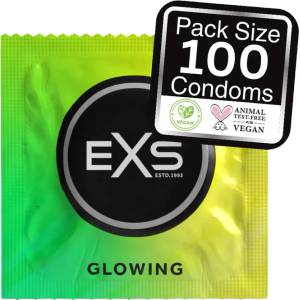 EXS Condoms Glow in the Dark - светещи презервативи (100 бр. )